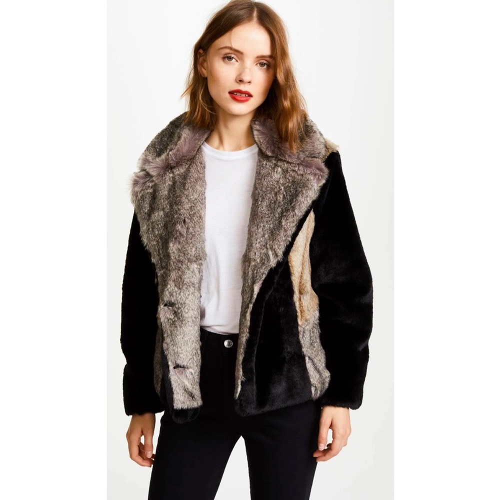 Rebecca Taylor
Patched Faux-Fur Jacket